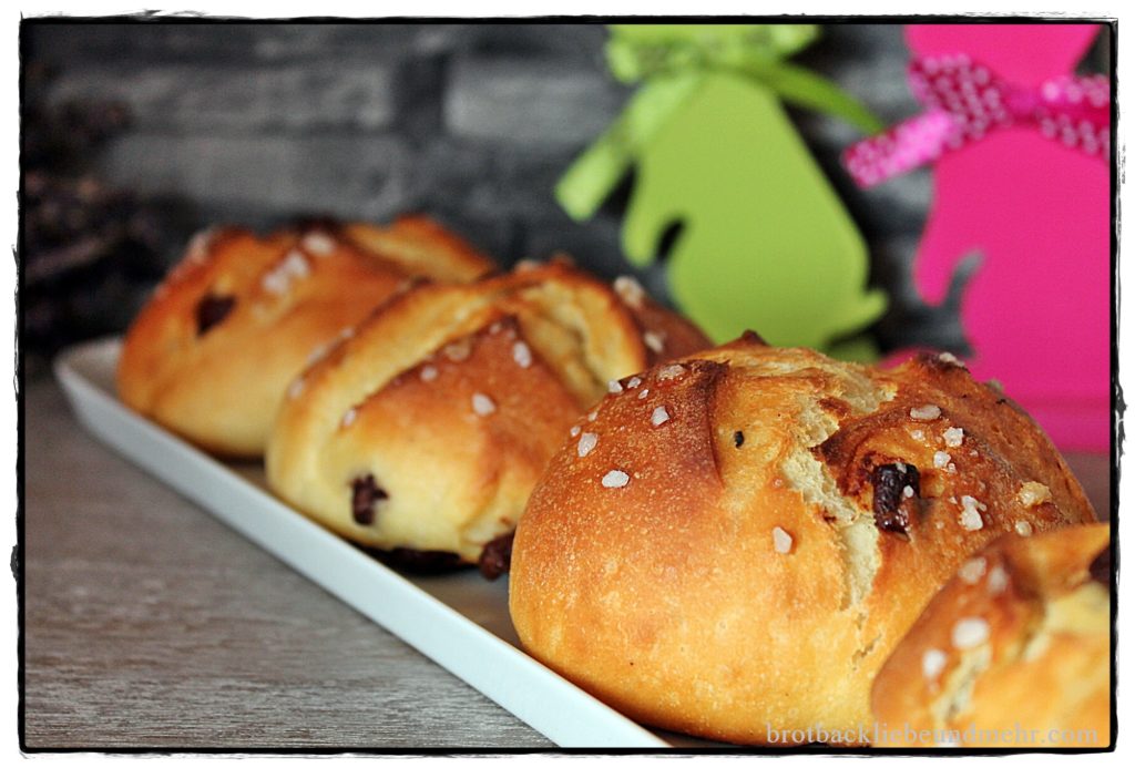 Süße Schoko-Quark-Brötchen - Brotbackliebe ... und mehr