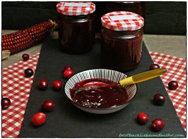 Cranberry-Kompott - Brotbackliebe ... und mehr