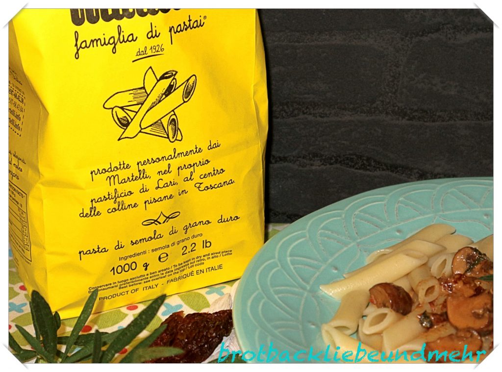 Pasta mit Champignons und Sherryrahm - Brotbackliebe ... und mehr