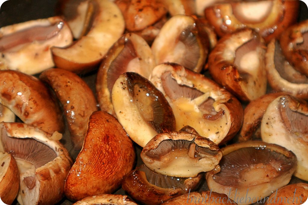 Reispfanne mit Champignons und Steakstreifen - Brotbackliebe ... und mehr