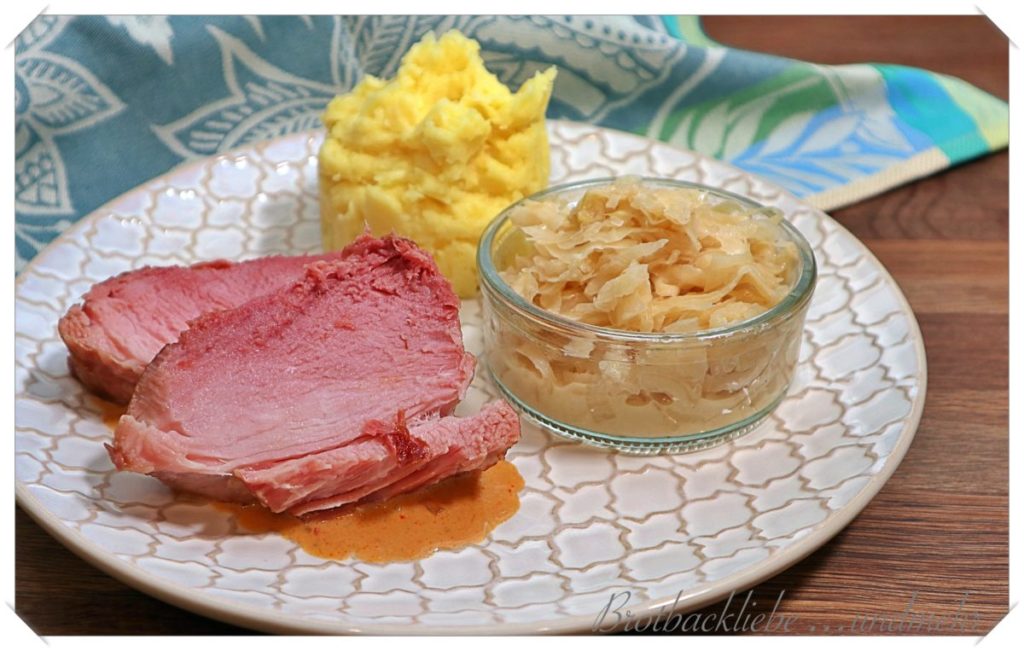 Badisches Schäufele mit RahmSauerkraut Brotbackliebe