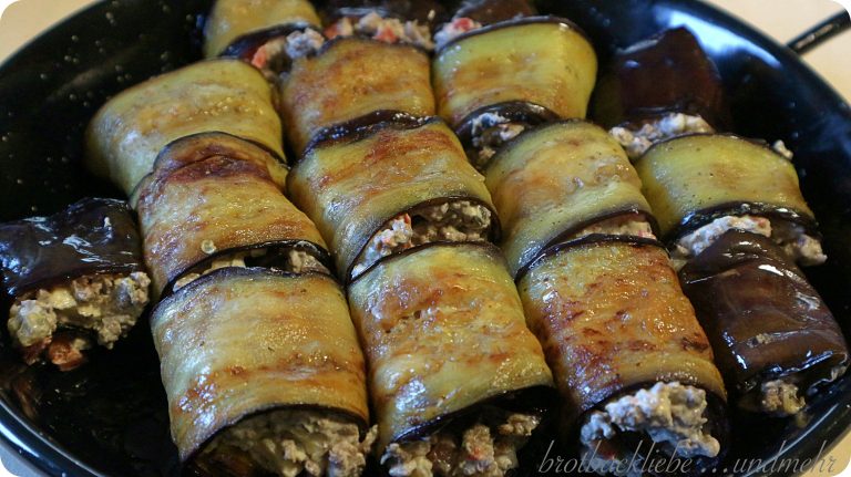 Auberginenröllchen al forno - Brotbackliebe ... und mehr