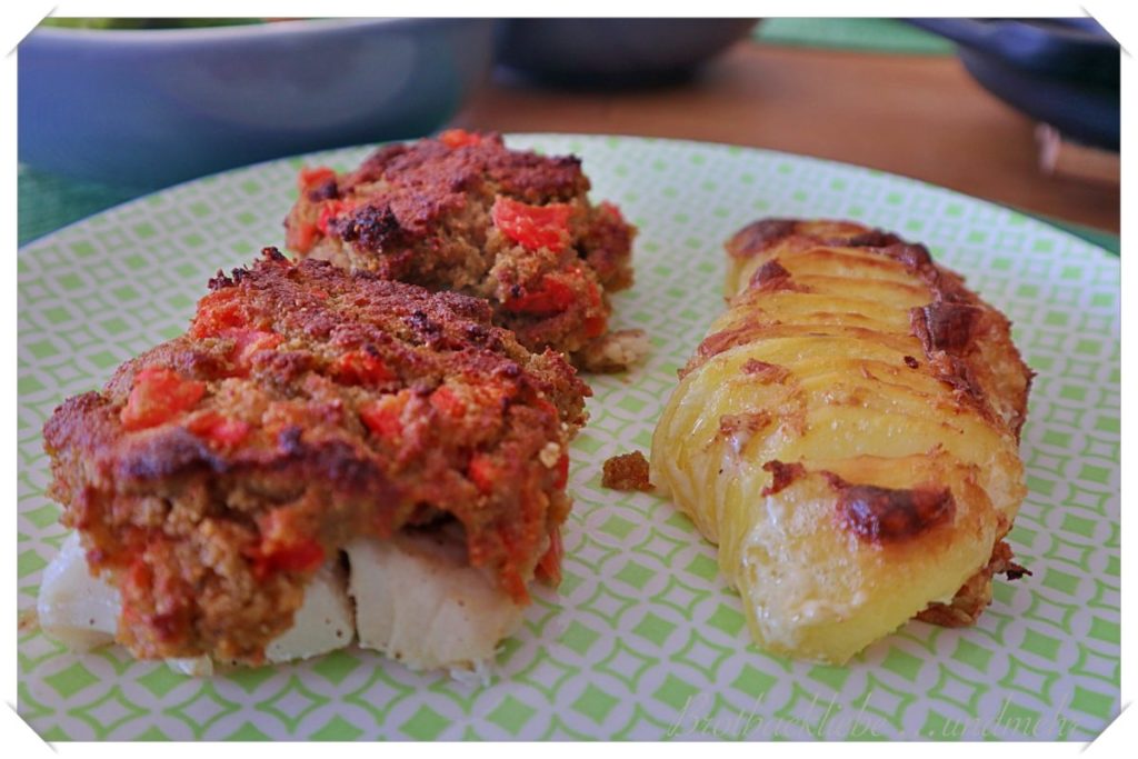Kabeljau-Rückenfilet mit Tomaten-Kruste - Brotbackliebe ... und mehr