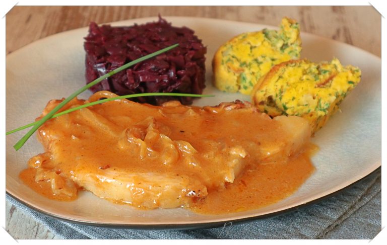 Zwiebel-Bier-Braten vom Eichelmastschwein - Brotbackliebe ... und mehr