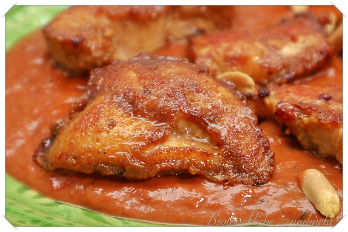 Hähnchen in Erdnuss-Tomaten-Soße &amp;quot;Afrikanische Art&amp;quot; - Brotbackliebe ...