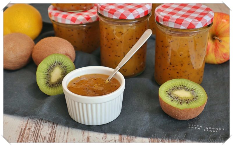 Kiwi-Mango-Apfel-Marmelade - Brotbackliebe ... und mehr